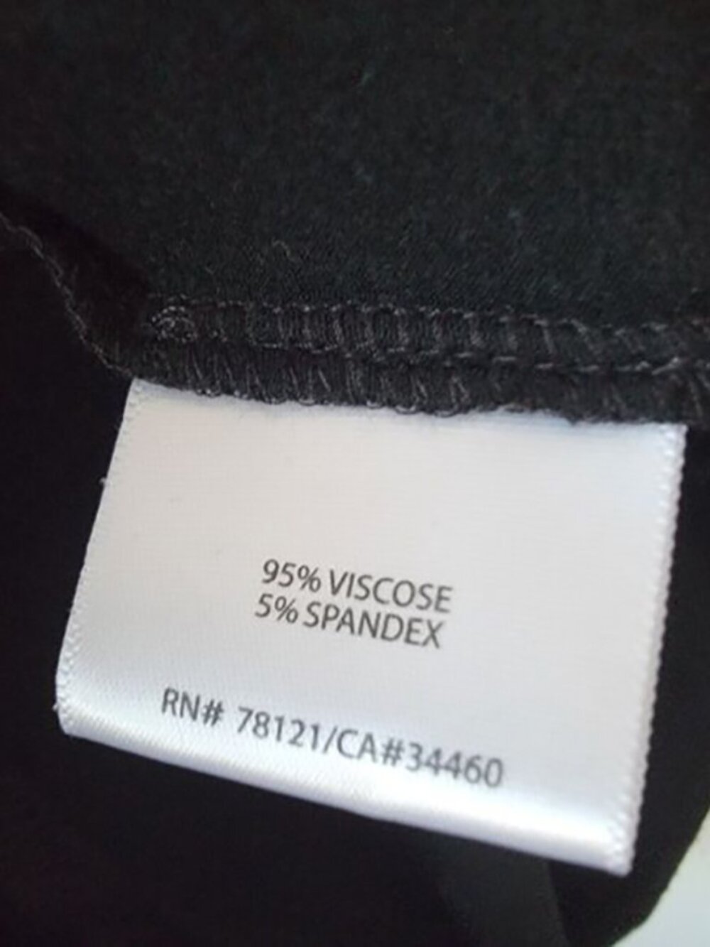 eileen fisher Viscose Jersey Dress womens size M short sleeve black - Picture 7 of 7